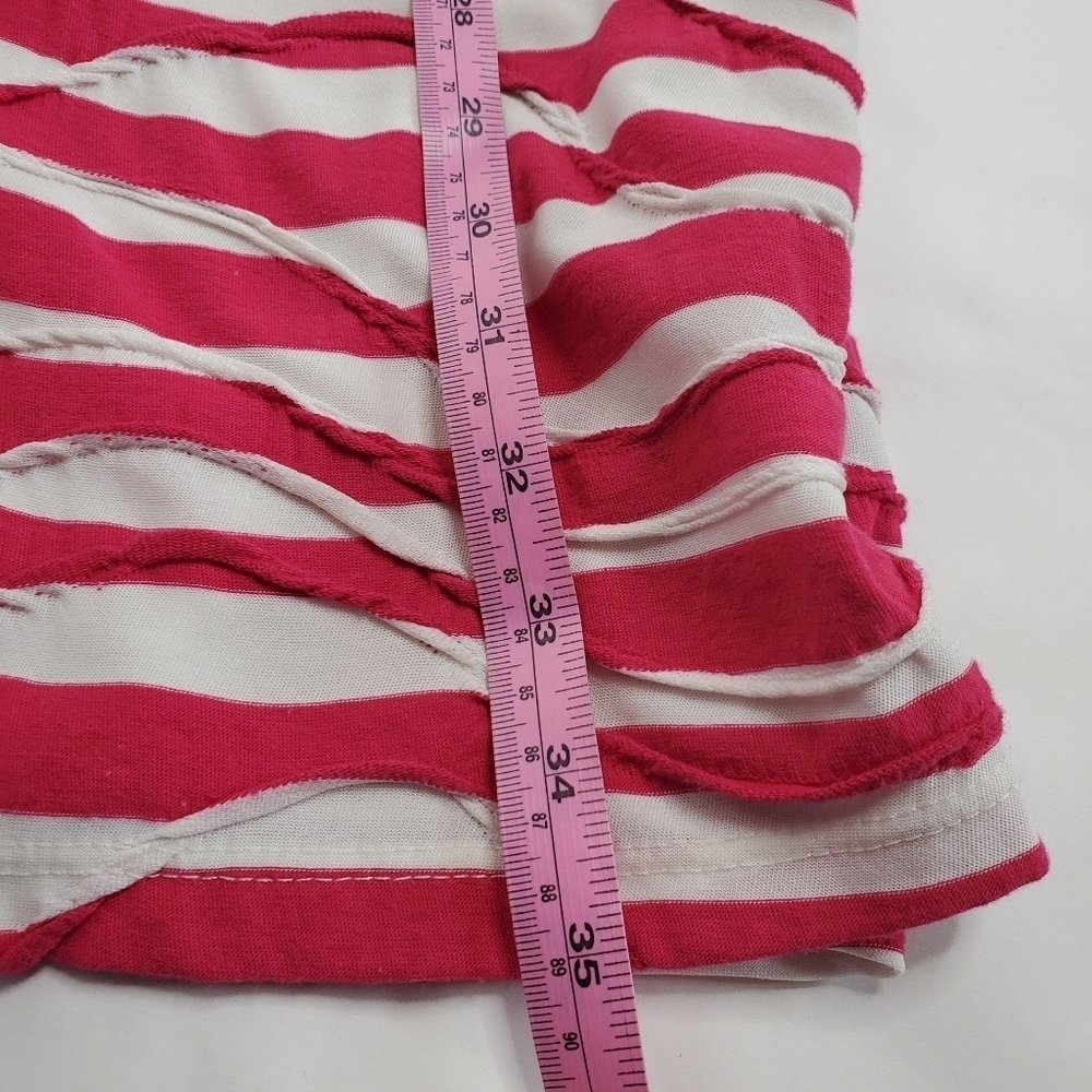 Papillion Blanc Size Medium Striped Dress - Picture 2 of 7